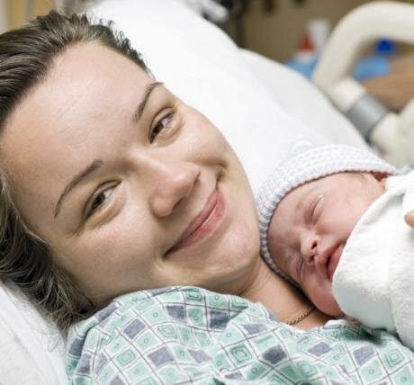 New born and mum